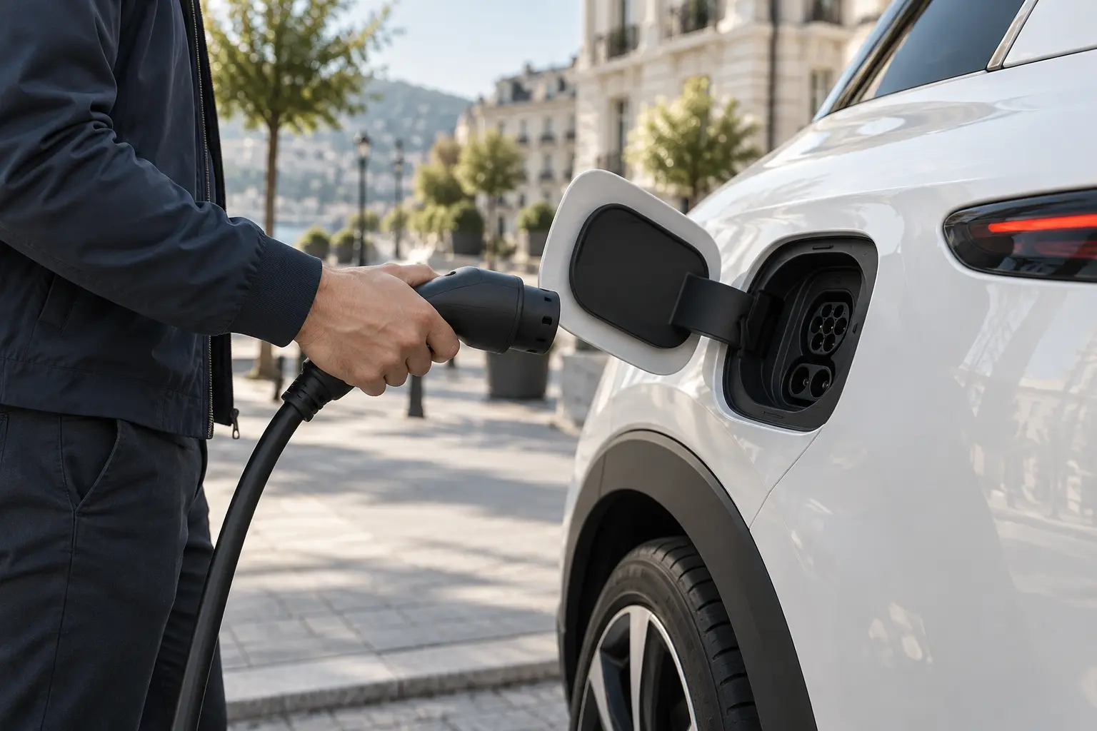 Sfeerbeeld van elektrisch laden